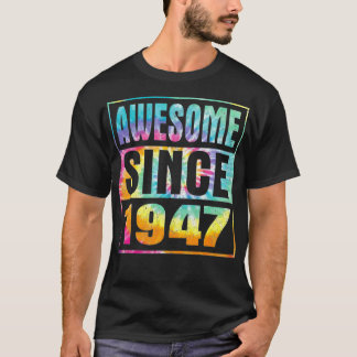 T-shirt Magnifique Depuis 1947 75 Ans 75e Anniversaire Cra