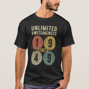 T-shirt Magnifique depuis 1949 74e anniversaire Homme &
