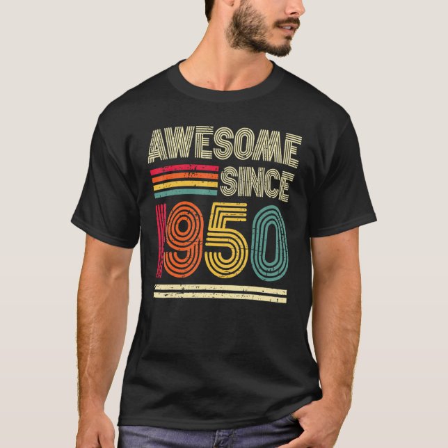 T-shirt Magnifique depuis 1950 73e anniversaire Retro (Devant)