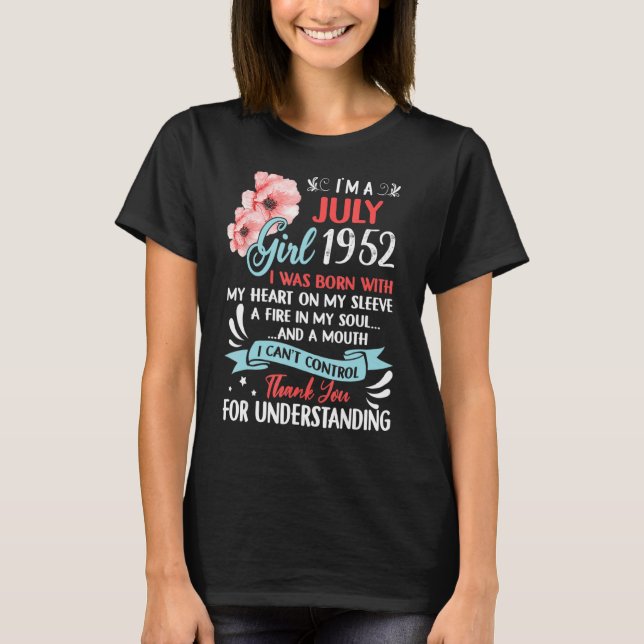 T-shirt Magnifique Depuis 1952 70e anniversaire Je suis un (Devant)