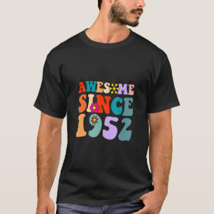 T-shirt Magnifique depuis 1952 Cool Anniversaire Retro Vin
