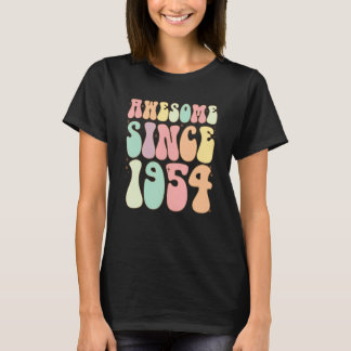 T-shirt Magnifique Depuis 1954 Anniversaire 68 Ans Femmes