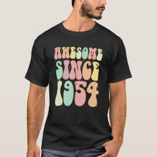 T-shirt Magnifique Depuis 1954 Anniversaire 68 Ans Femmes