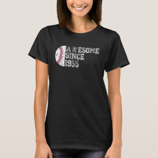 T-shirt Magnifique depuis 1955 68e Anniversaire Baseball 6