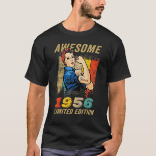 T-shirt Magnifique Depuis 1956 Anniversaire Pour Les Femme