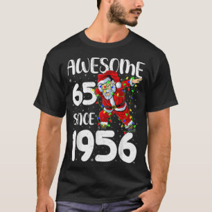 T-shirt Magnifique depuis 1956 Dabbing Père Noël 65e anniv