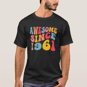T-shirt Magnifique depuis 1961 61 Ans Retro Vintage 61ème
