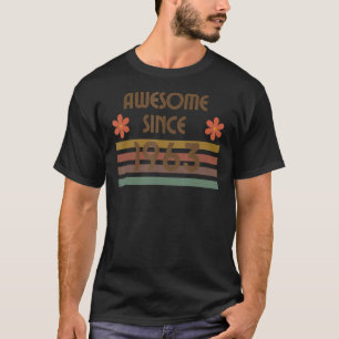 T-shirt Magnifique Depuis 1963 Anniversaire Rétro