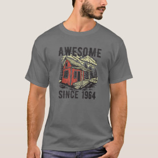 T-shirt Magnifique Depuis 1964 Tente de Camping Montagne V