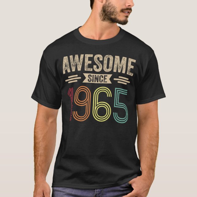 T-shirt Magnifique depuis 1965 Retro Vintage (Devant)