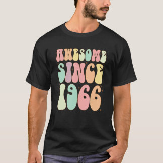 T-shirt Magnifique Depuis 1966 Anniversaire 56 Ans Femmes 