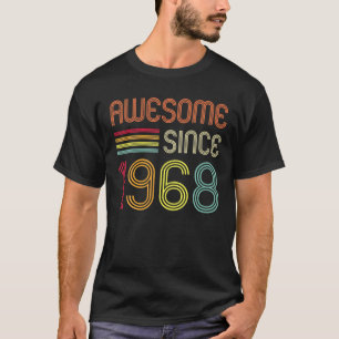 T-shirt Magnifique Depuis 1968 54E Anniversaire Rétro
