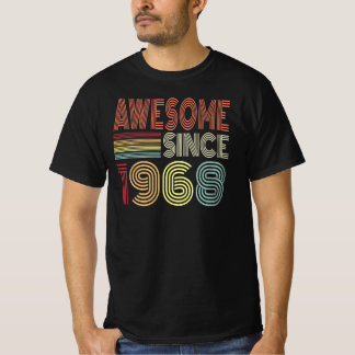 T-shirt Magnifique Depuis 1968 Retro Né En 1968 Anniversai
