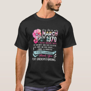 T-shirt Magnifique Depuis 1970 51E Anniversaire Je suis Un
