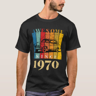 T-shirt Magnifique Depuis 1970 Anniversaire