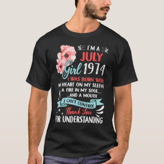 T-shirt Magnifique Depuis 1974 48e anniversaire Je suis un