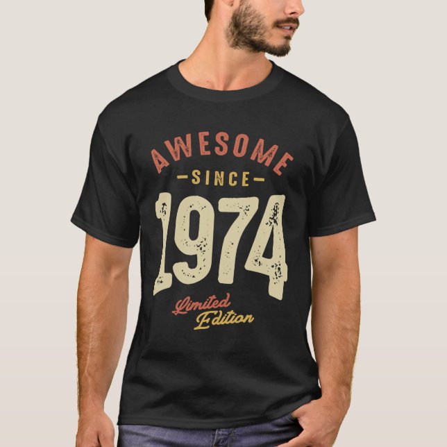 T-shirt Magnifique depuis 1974 - 49e Anniversaire Classic  (Devant)
