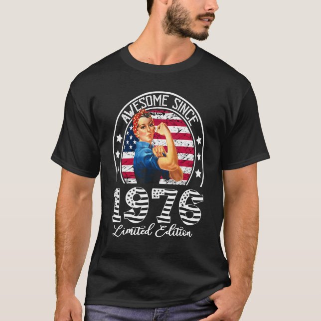 T-shirt Magnifique depuis 1976 47e anniversaire 47 ans Cad (Devant)