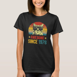 T-shirt Magnifique depuis 1976 47e Anniversaire Chat