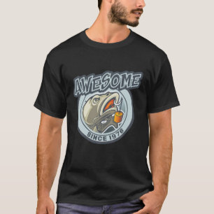 T-shirt Magnifique depuis 1976 Angel Fishing Anniversaire