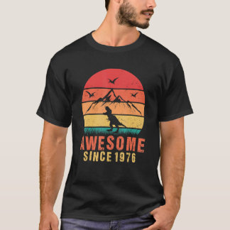 T-shirt Magnifique depuis 1976 Retro 46th Birthday Dinosau