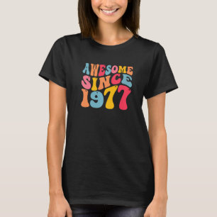 T-shirt Magnifique Depuis 1977 45 Ans Retro Vintage 45ème
