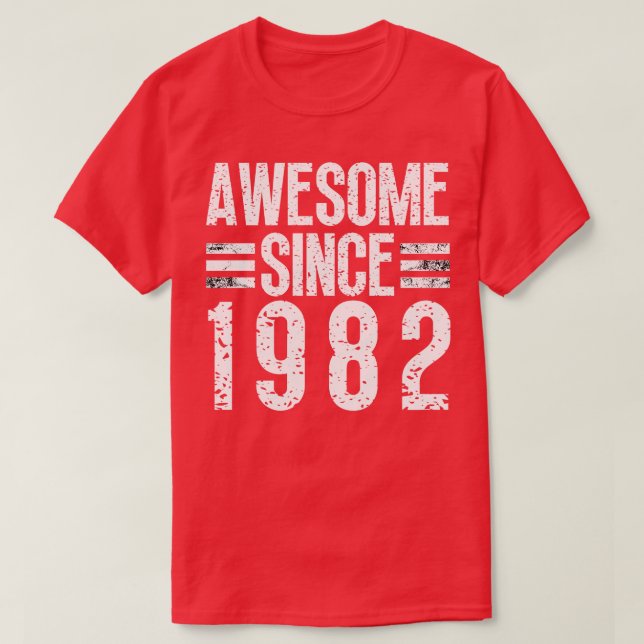 T-shirt Magnifique Depuis 1982 17 (Design devant)