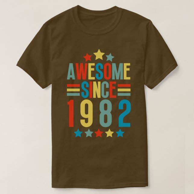 T-shirt Magnifique Depuis 1982 3 (Design devant)