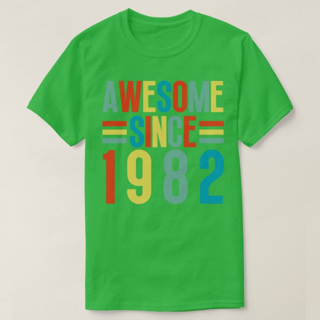 T-shirt Magnifique Depuis 1982 5 (Design devant)