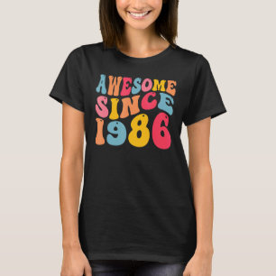 T-shirt Magnifique Depuis 1986 36 Ans Retro Vintage 36ème