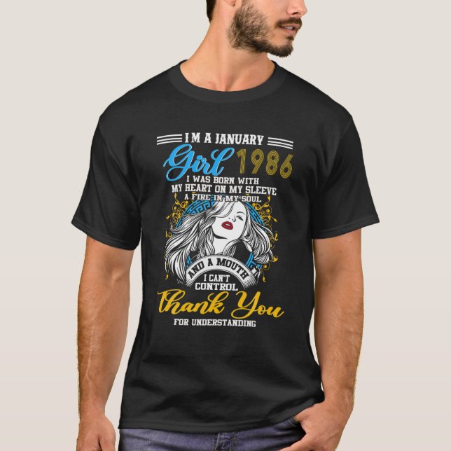 T-shirt Magnifique Depuis 1986 36E Anniversaire Je suis A  (Devant)