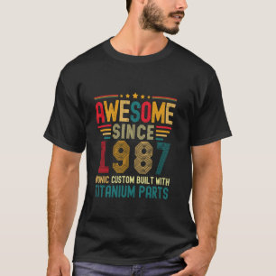 T-shirt Magnifique depuis 1987 Vintage 37ème anniversaire