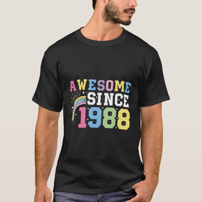 T-shirt Magnifique Depuis 1988 35E (Devant)