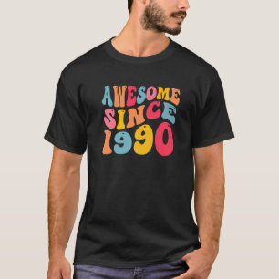 T-shirt Magnifique Depuis 1990 32 Ans Retro Vintage 32ème