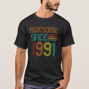T-shirt Magnifique Depuis 1991-30E Anniversaire Retro Don