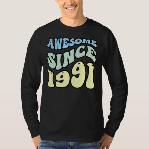 T-shirt Magnifique depuis 1991 Vintage Anniversaire Rétro