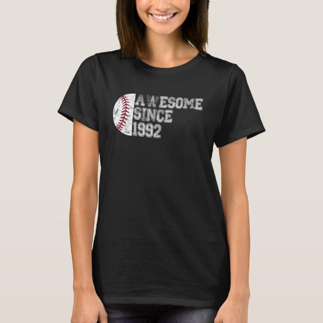 T-shirt Magnifique depuis 1992 31e anniversaire Baseball 3 (Devant)