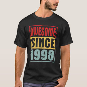 T-shirt Magnifique depuis 1998 Vintage en détresse 24e ann