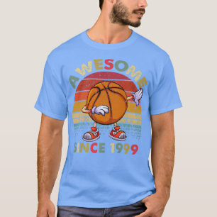 T-shirt Magnifique depuis 1999 Anniversaire Basketball 23e