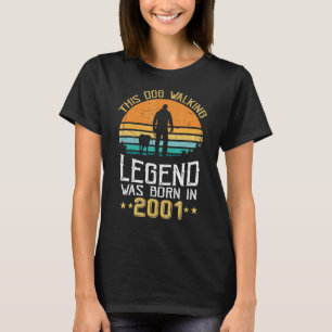 T-shirt Magnifique Depuis 2001 21e Anniversaire Chiens Nés