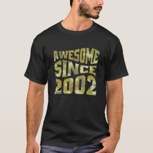 T-shirt Magnifique depuis 2002 Camo Camouflage Retro 20e B