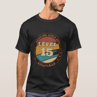 T-shirt Magnifique Depuis 2006 Niveau 15 Déverrouillé 2021
