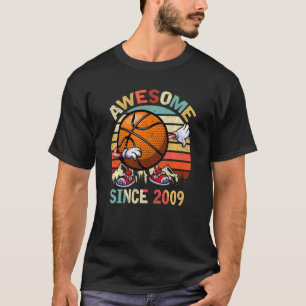 T-shirt Magnifique depuis 2009 11e anniversaire de basketb