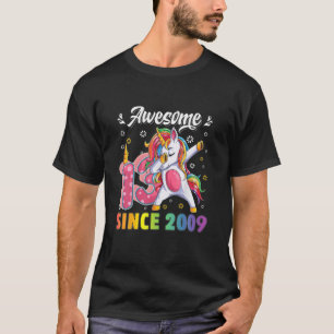 T-shirt Magnifique Depuis 2009 13E Anniversaire Dabbing Un