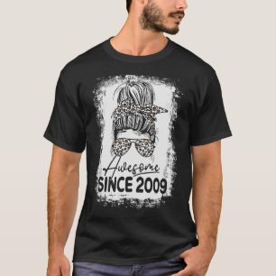T-shirt Magnifique Depuis 2009 14 Ans Leopard 14e Naissanc