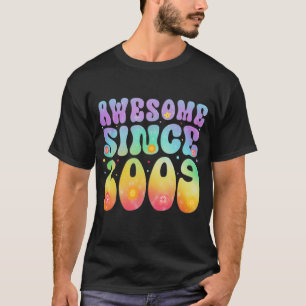T-shirt Magnifique Depuis 2009 14 Ans Tie Dye Flower 14t