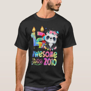T-shirt Magnifique depuis 2010 12e anniversaire 12 ans Pan