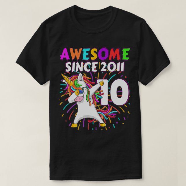T-shirt Magnifique depuis 2011 Anniversaire chemise Unicor (Design devant)