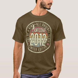 T-shirt Magnifique Depuis 2012 10ème Anniversaire Né En 20