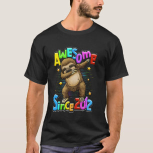 T-shirt Magnifique depuis 2012 8ème anniversaire Sloth Dab